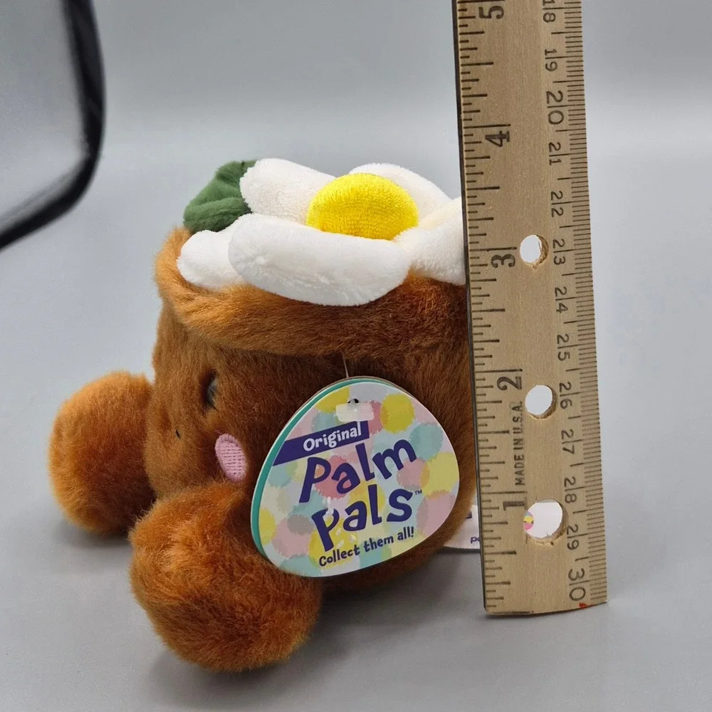 Aurora Palm Pals Flower Pot Plush Brown White Daisy Soft Toy 2024 NEW
